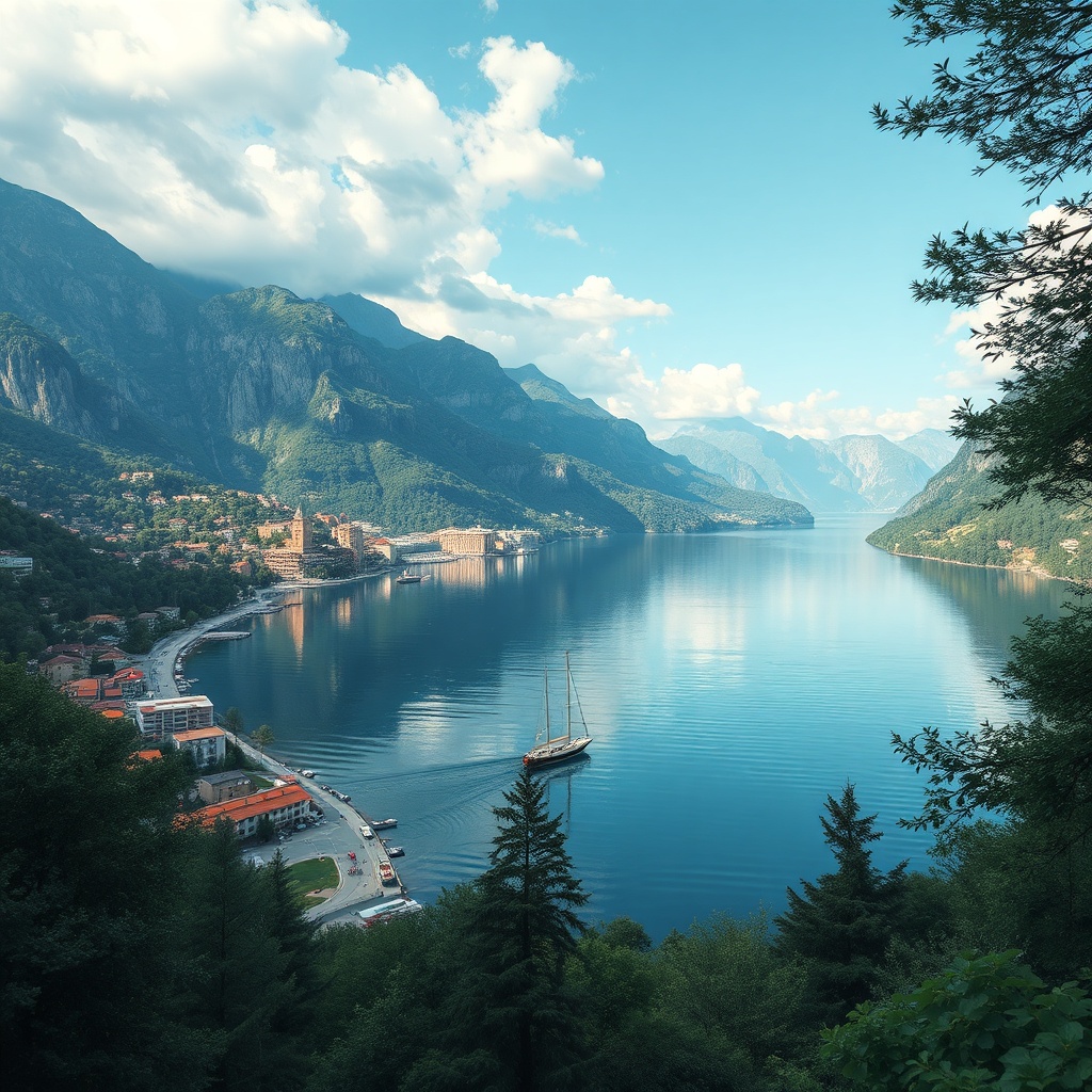 lake como image