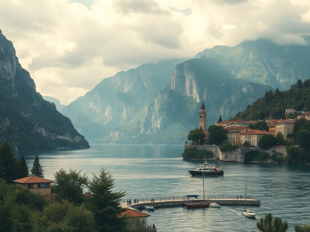 lake como image