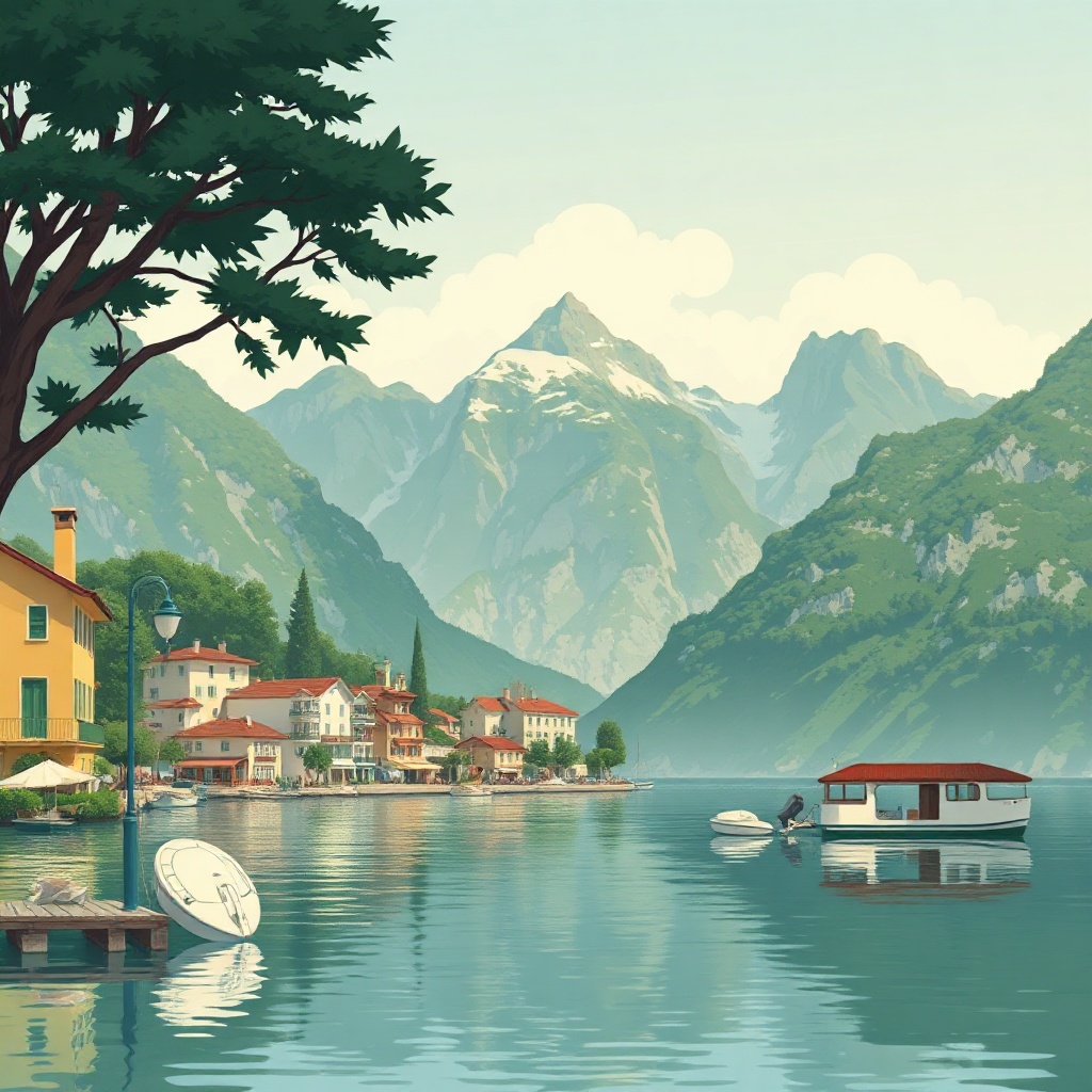 lake como image
