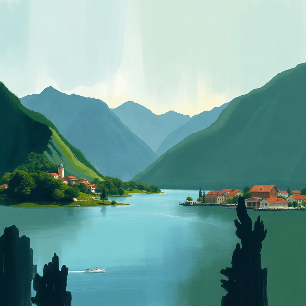 lake como image